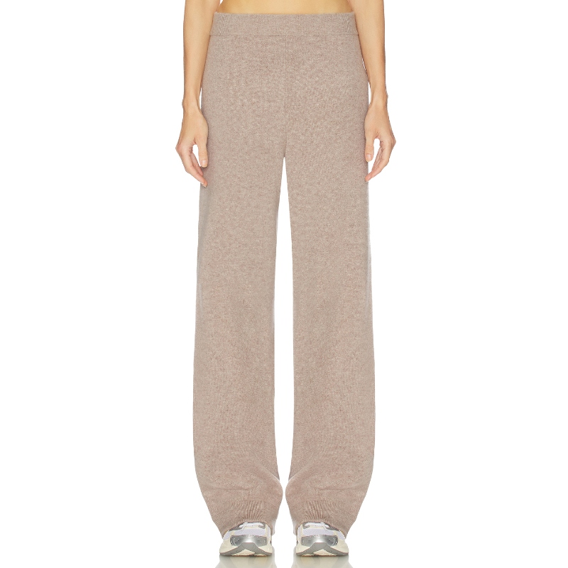 Helsa SAYLOR 休闲长裤灰褐色静奢风老钱风直筒裤REVOLVE小众新款