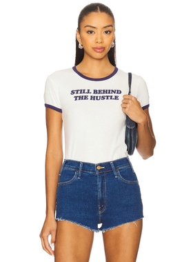 [冬季内搭]MOTHER ITTY BITTY RINGER T恤 白色辣妹风REVOLVE新款