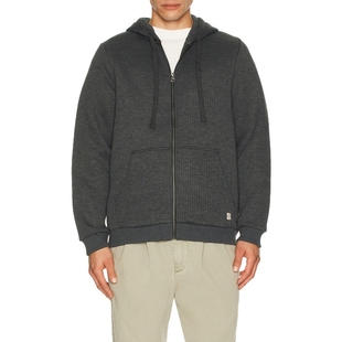 Marine Layer CORBET 拉链连帽衫 黑色REVOLVE小众新款