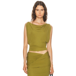 y2k辣妹风REVOLVE小众新款 Christopher 绿色 上装 Esber