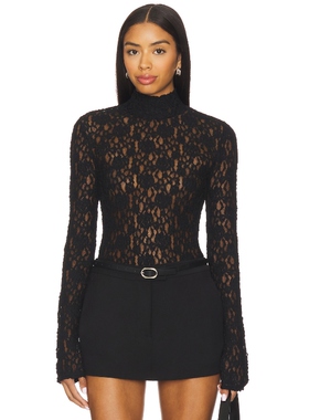 [冬季内搭]L'Academie KAYDEN 上装黑色辣妹风REVOLVE小众新款