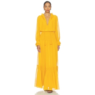 深黄色REVOLVE小众新款 裙子 TABITHA Alexis