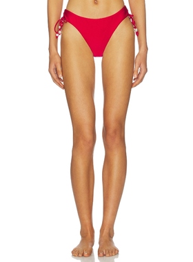 Seafolly LOOP SIDE TIE BIKINI BOTTOM 臀侧系带内裤 红色REVOLV