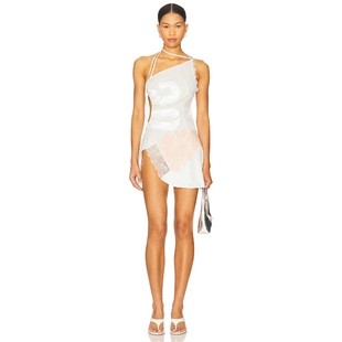 London Jaded 新品 性感连衣裙蕾丝饰边露背短裙REVOLVE 冬季