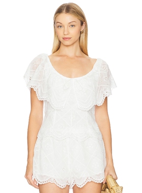 [冬季内搭]Tularosa SOFIYA 上装白色辣妹风REVOLVE小众新款