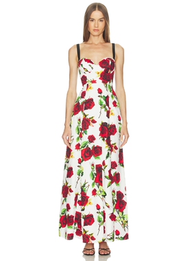 L'AGENCE Sutton BDD Strap Maxi Dress revolve小众新款