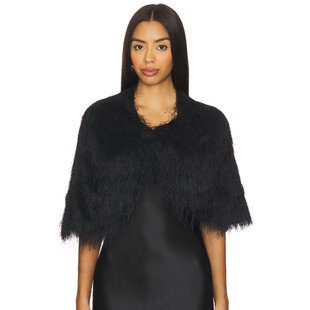 By Malene Birger PINLA FRINGES 围巾 黑色REVOLVE小众新款