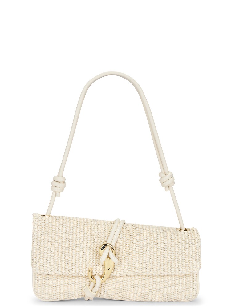 Dolce Vita米白色草编度假风早秋新品度假单肩包百搭REVOLVE