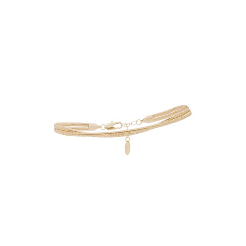 Ettika SLINKY SNAKE DOUBLE CHAIN 脚镯REVOLVE小众新款