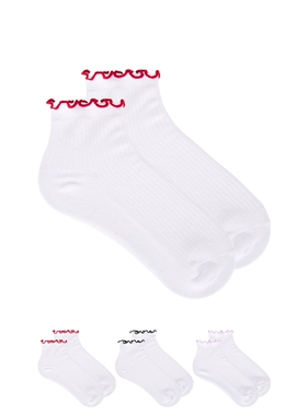 Stems RUFFLE 踝袜 revolve小众新款 白色