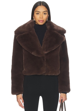 SAM. MILLY 夹克 巧克力色 美式休闲风REVOLVE小众新款