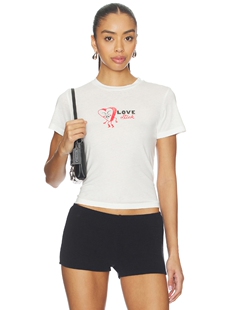 DAYDREAMER LIVE SICK HEART BURNOUT 复古T恤 revolve小众新款