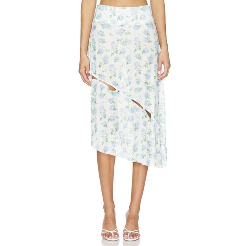 House of Sunny HYDRANGEA ASYMMETRIC MESH 半身裙 revolve小众