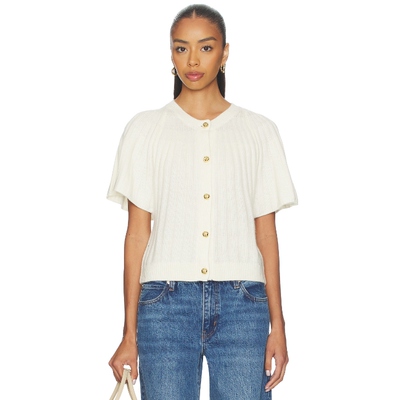 FRAME FLUTTER 开衫 奶油色REVOLVE小众新款冬季保暖