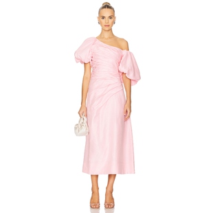 粉色REVOLVE小众新款 Aje 连衣裙 中长款 CADENCE