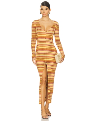 Bananhot MIEK COVEN 连衣裙 revolve小众新款 棕色