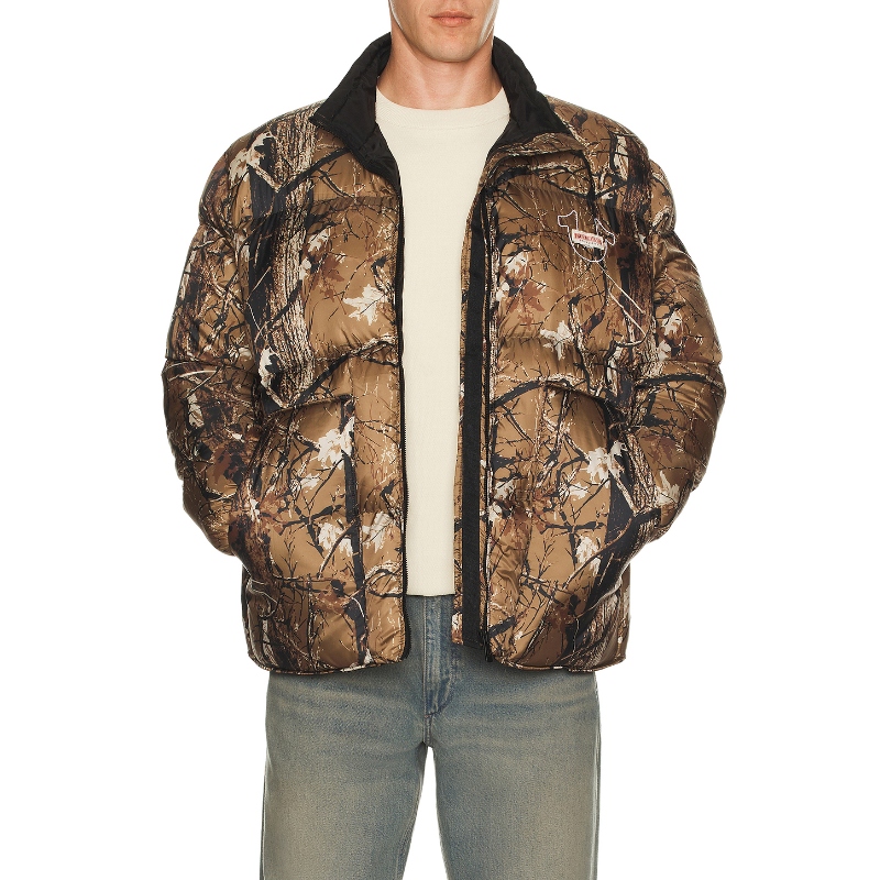 True Religion 真实信仰 蓬蓬感夹克 棕色REVOLVE小众新款