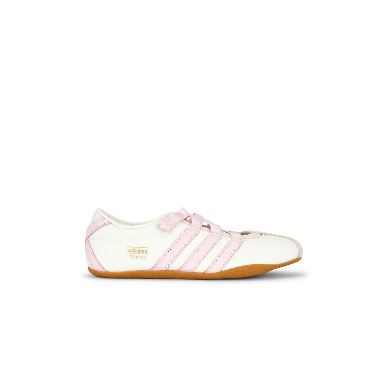 adidas Originals白粉色皮革运动鞋休闲球鞋早秋新品REVOLVE