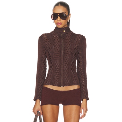 [春季新品]ISA BOULDER 夹克 巧克力色美式休闲风REVOLVE