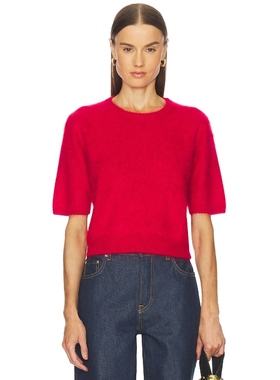 Rag & Bone JADA 羊绒T恤 红色 y2k辣妹风REVOLVE小众新款