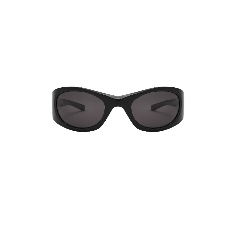 BRU Eyewear黑色太阳眼镜椭圆镜框酷飒风秋冬新品REVOLVE