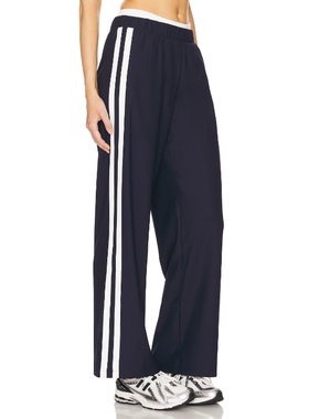 4th & Reckless 运动裤藏青色美式休闲风宽松阔腿裤REVOLVE新款