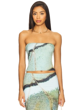 [冬季内搭]Feners YO X TI 上装Baby Blue 辣妹风 REVOLVE新款