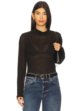 [冬季内搭]Ivy Oak 上装长袖上衣 黑色辣妹风REVOLVE小众