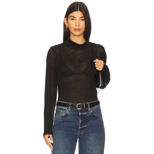 Ivy Oak 上装 上衣 内搭 长袖 黑色辣妹风REVOLVE小众 冬季