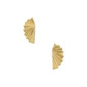 GoldREVOLVE小众新款 ben Earrings Metallic amun Fan