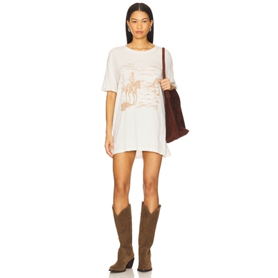 The Laundry Room GONE COUNTRY 图案T恤 奶油色 y2k辣妹风REVOLV