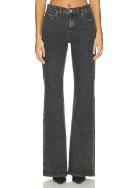 Dr. Denim ELBA 喇叭口 黑色 美式复古风REVOLVE小众新款