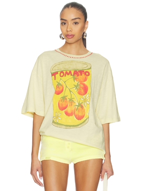 Free People IN SPRING T恤 revolve小众新款 黄色