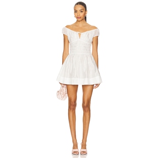 [春季新品]Camila Coelho ANASTACIA 裙子 白色REVOLVE小众