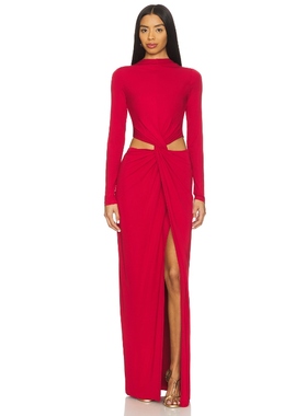 Cult Gaia KERI 长裙 红色性感礼服REVOLVE小众新款