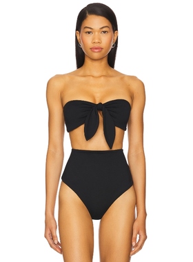 Susana Monaco Removable Tie Bandeau Top 黑色 y2k辣妹风REVOLV