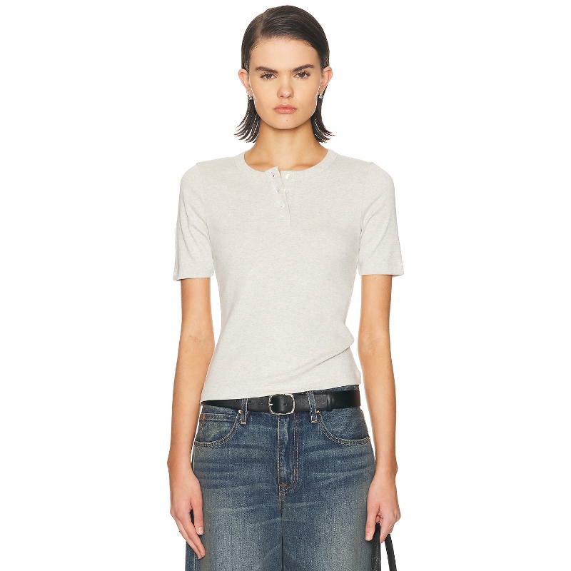 FLORE FLORE JESS 上装 淡灰色 y2k辣妹风REVOLVE小众新款