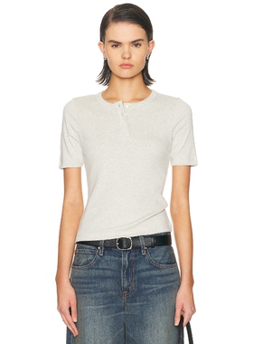 FLORE FLORE JESS 上装 淡灰色 y2k辣妹风REVOLVE小众新款