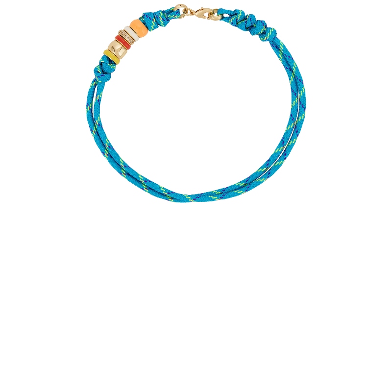 Roxanne Assoulin HAPPY CORD 项链 青色REVOLVE小众新款