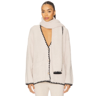 Barefoot Dreams COZYCHIC BLANKET STITCH CARDIREVOLVE冬季保暖