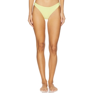 BASIC y2k辣妹风REVOLVE小众新款 RUCHED 黄色 比基尼泳裤