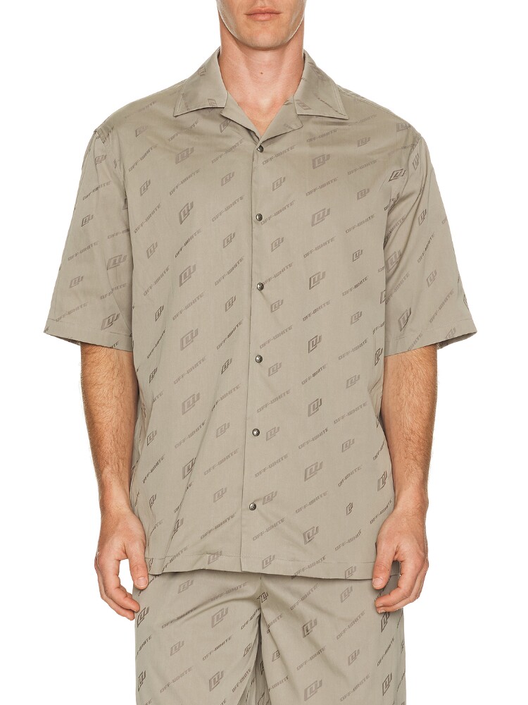 OFF-WHITE JACQUARD 保龄球衬衫 26夏季新品 revolve小众新款
