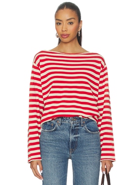 The Great THE SAILOR 毛衣 红色 运动复古风REVOLVE小众新款