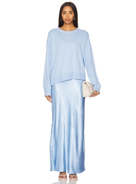 SOVERE Rhyme Combo Slip Knit Dress 蓝色 y2k辣妹风REVOLVE小众