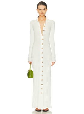 [冬季新品]Christopher Esber 裙子 白色 针织连衣裙REVOLVE小众