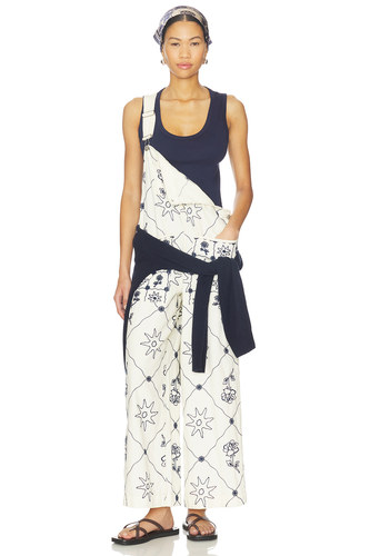 Free People RISING 连体裤 奶油色revolve小众新款