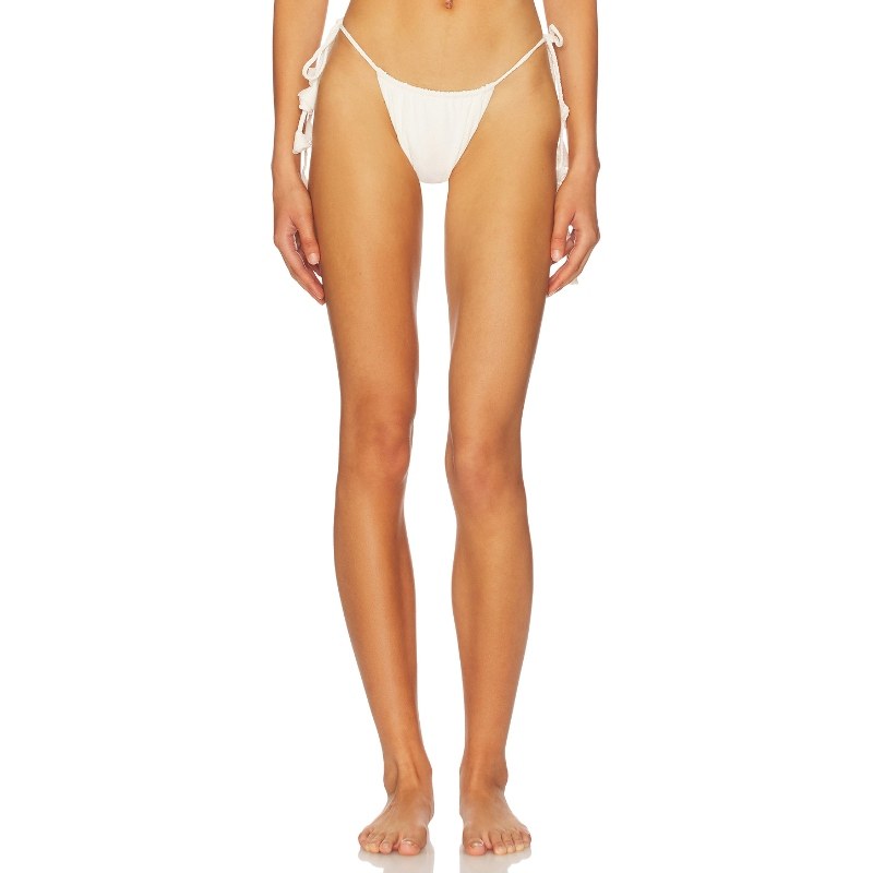 DEVON WINDSOR ELISA 臀侧系带内裤 象牙白 y2k辣妹风REVOLVE小众