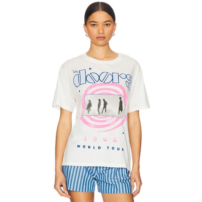 DAYDREAMER T恤 白色y2k辣妹风REVOLVE