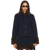 休闲风REVOLVE小众新款 LPA 藏青色 美式 ROBBY 夹克