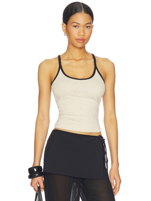 Enza Costa Classic Ringer Scoop Tank revolve小众新款